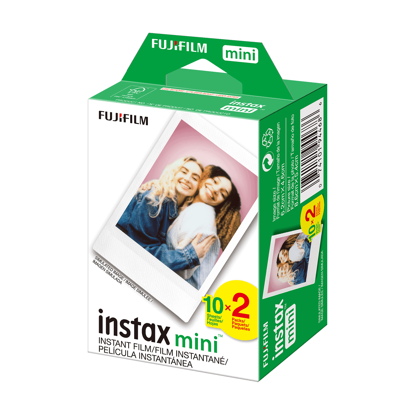 Film instantané Instax Mini, 2 x 10 feuilles (20 feuilles) - The Couple  Challenge Book